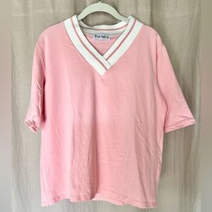 Tennis Sweater-inspired S/S Tee Shirt